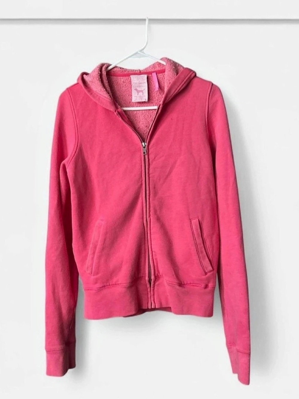 PINK Zip Hoodie Size Small